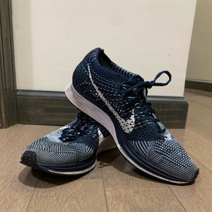 Nike flyknit racer denim blue